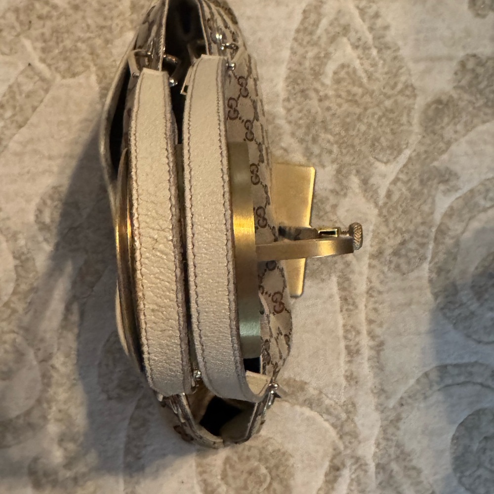 Gucci Eclipse Canvas and Cream Leather Bag with COA - Picture 15 of 15